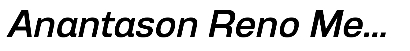 Anantason Reno Medium Italic